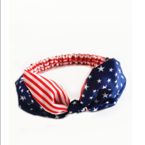 ☀️Stars and Stripes Bow Headband☀️ - Picture 4 of 7